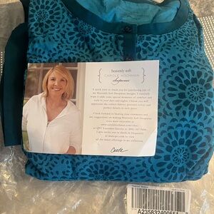 Midnight by Carole Hochman Blue Floral Sleepwear